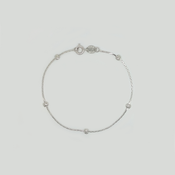 Bracelet in White Gold Filled with Ballls