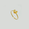 Flower Ring in Yellow Gold Filled with Pearl