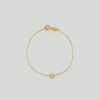 Bracelet in Yellow Gold Filled with Ball Pendant