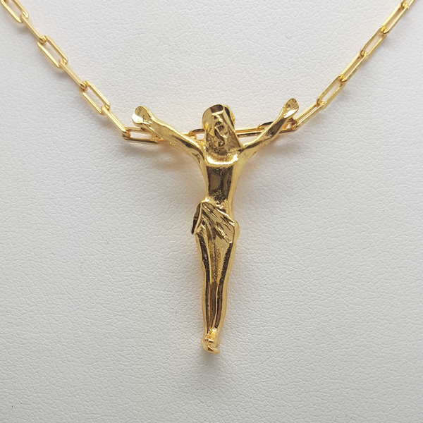Jesus Pendant in Yellow Gold Filled