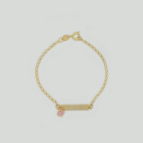 Bracelet in Yellow Gold Filled with Gemstone