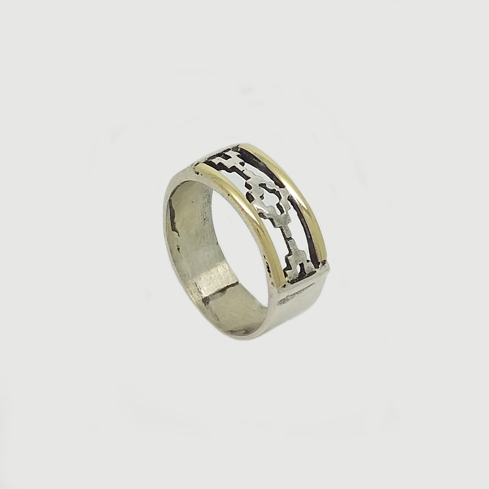 Band Ring in Double Plate