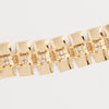 Rectangles Link Bracelet in Yellow Gold Filled