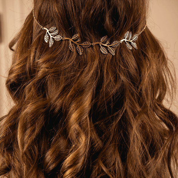 Leaves Headpiece in Aged Yellow Gold Filled