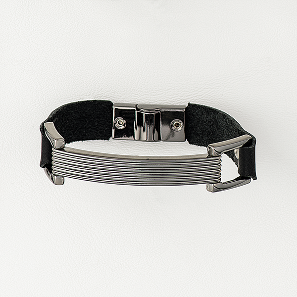Band in Leather & Stainless Steel