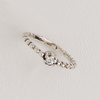Midi Ring, Toe Ring, Band Ring, Aged White Gold Plated Ring, Gemstone Ring, Cubic Zirconia Gemstone