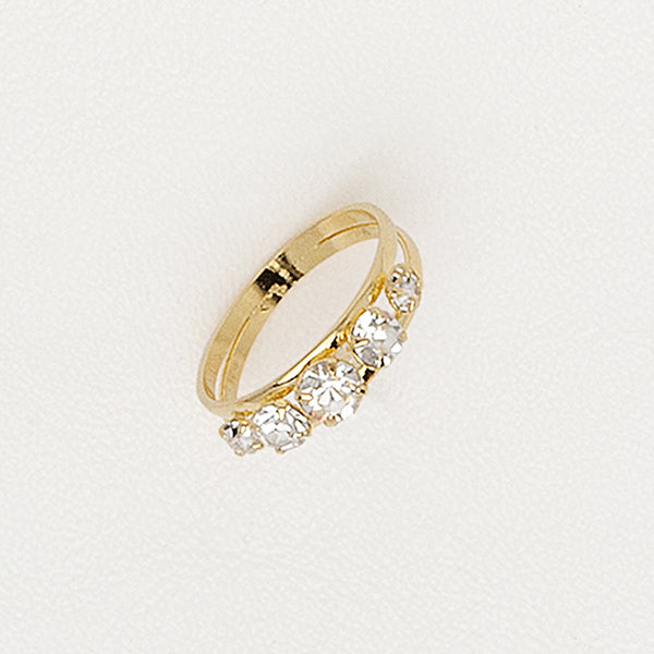 Band Ring, Yellow Gold Plated Ring, Gemstones Rid, Cubic Zirconia Gemstones, Anniversary Ring.