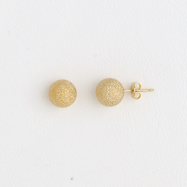 Ball Stud Earrings in Yellow Gold Filled