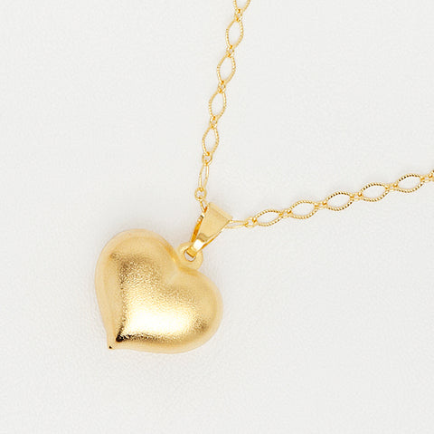 Heart Pendant in Yellow Gold Filled