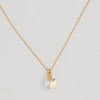 Heart Gemstone Necklace in Yellow Gold Filled