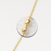 Double Tag Necklace in Yellow Gold Filled